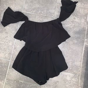 Flowy black romper